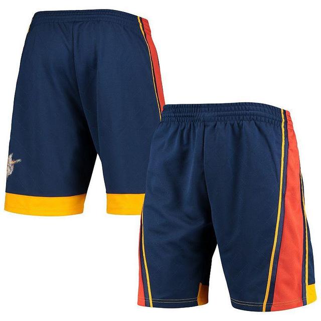 Mens Mitchell & Ness Navy Golden State Warriors 2009 Hardwood Classics 75th Anniversary Swingman Shorts Product Image