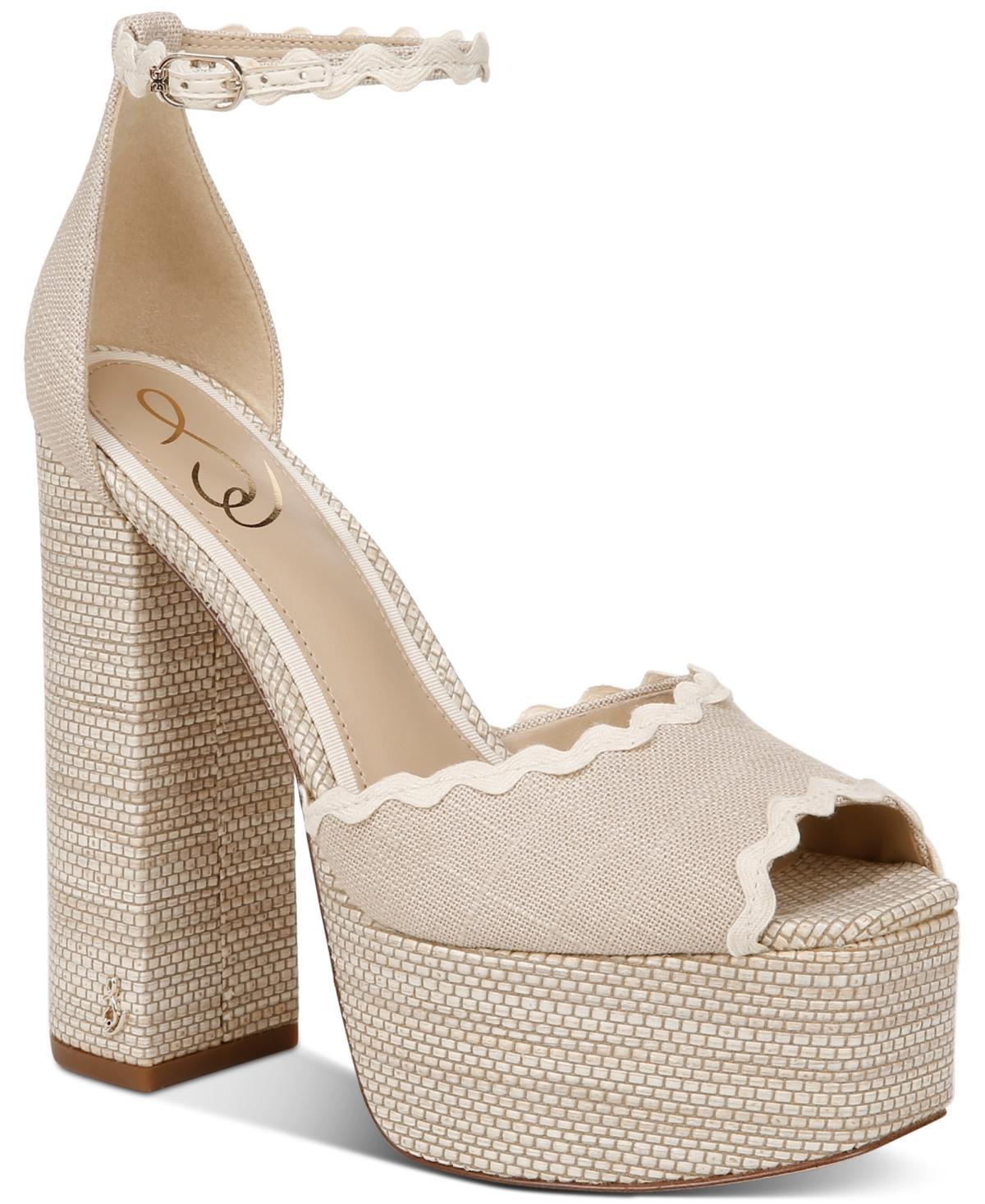 Sam Edelman Kori Ankle Strap Peep Toe Platform Sandal Product Image