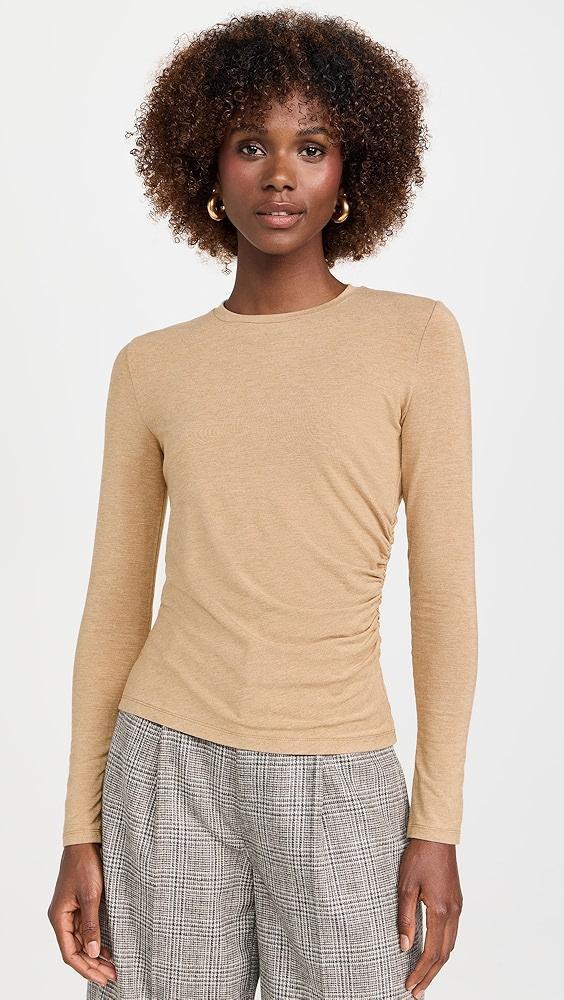 Vince Side Drape Crew Top | Shopbop Product Image