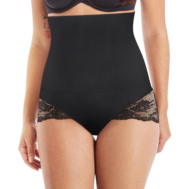 Womens Maidenform Shapewear Tame Your Tummy High Waist Lace Brief DMS704 Product Image