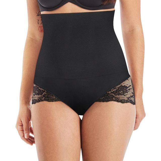 Womens Maidenform Shapewear Tame Your Tummy High Waist Lace Brief DMS704 Product Image