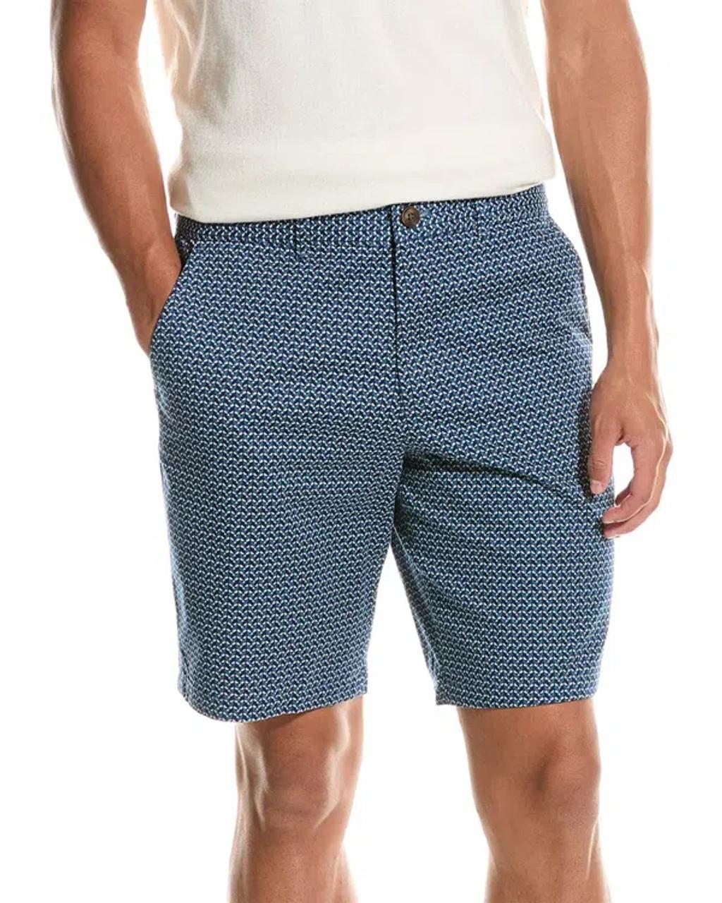 Geo Print Short In Blue Product Image