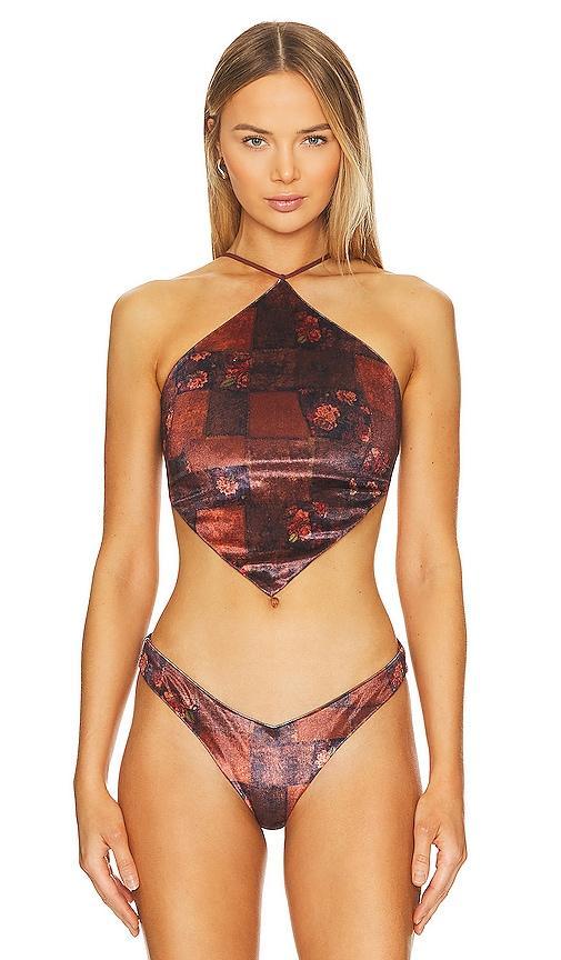 Velvet Bungee Bandana Bikini Top Product Image