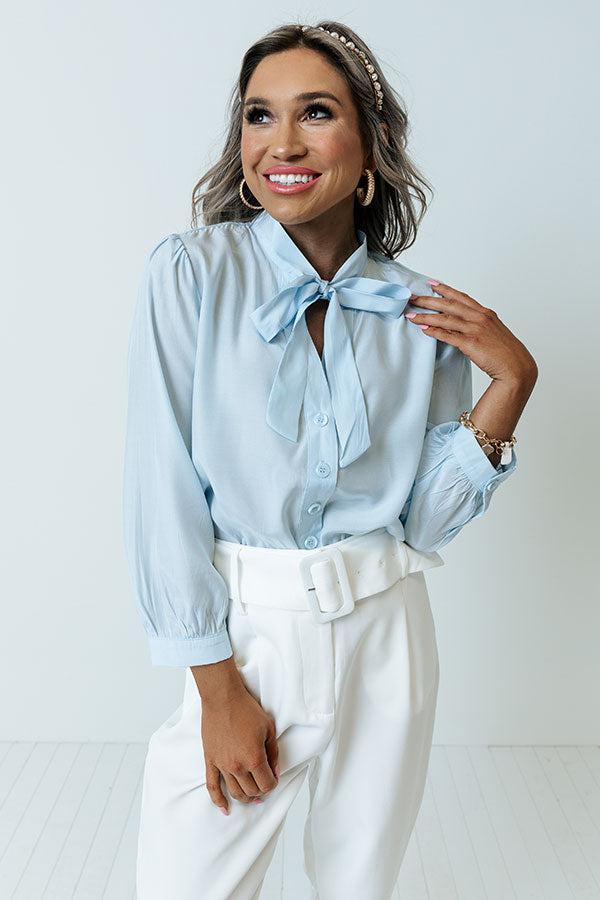 Spring Fling Shift Top In Sky Blue Product Image