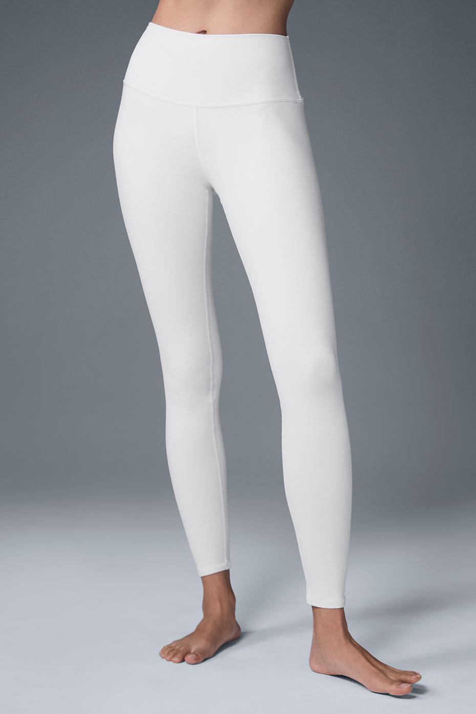 High-Waist Airbrush Legging - White Female Product Image