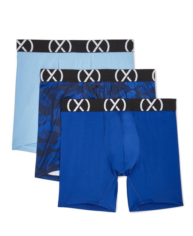 2(x)ist Mens Micro Sport 6 Performance Ready Boxer Brief, Pack of 3 - Electric Blue, Diva Pink Product Image