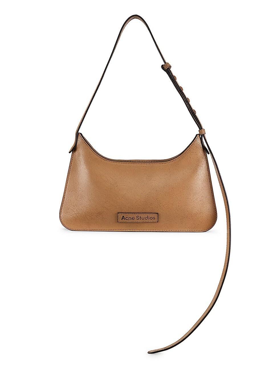 Womens Mini Platt Crackle Leather Shoulder Bag Product Image