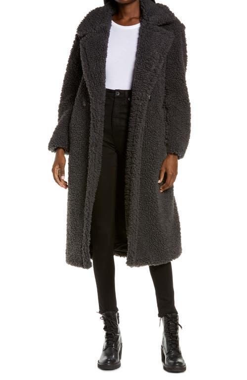 UGG Gertrude Long Teddy Double Breasted Notch Lapel Coat Product Image