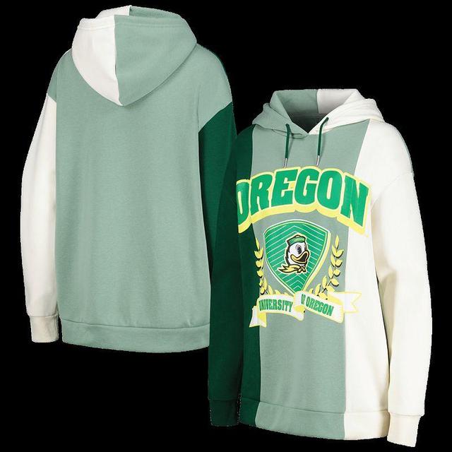 Womens Gameday Couture Green Oregon Ducks Hall of Fame Colorblock Pullover Hoodie Product Image