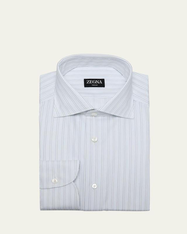 Mens Trecapi Cotton Micro-Stripe Dress Shirt Product Image