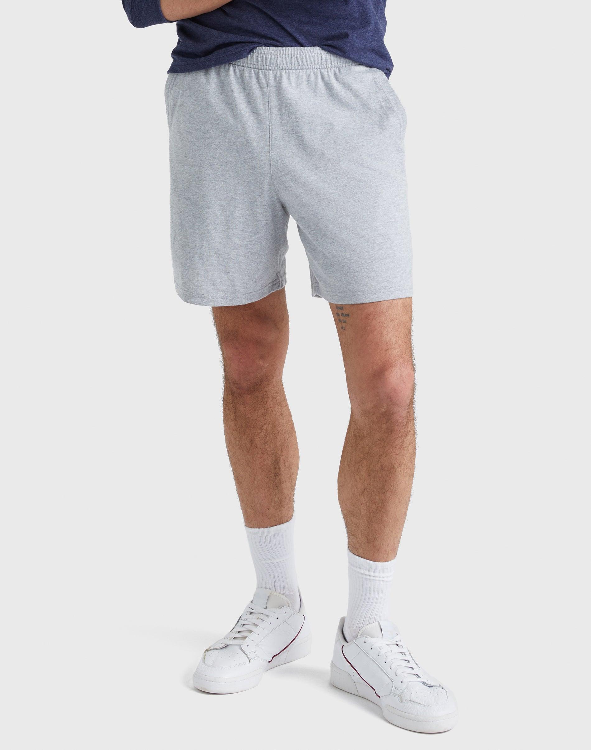 Mens Hanes Originals Shorts Light Silver Product Image