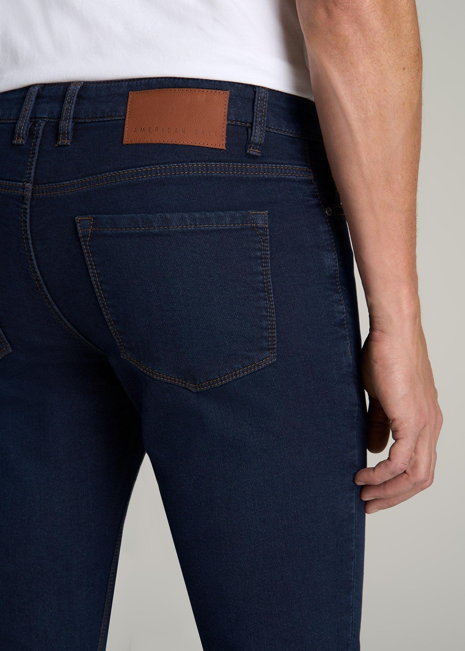 Dylan SLIM-FIT Fleeced Jeans for Tall Men in Rockies Blue Male Product Image