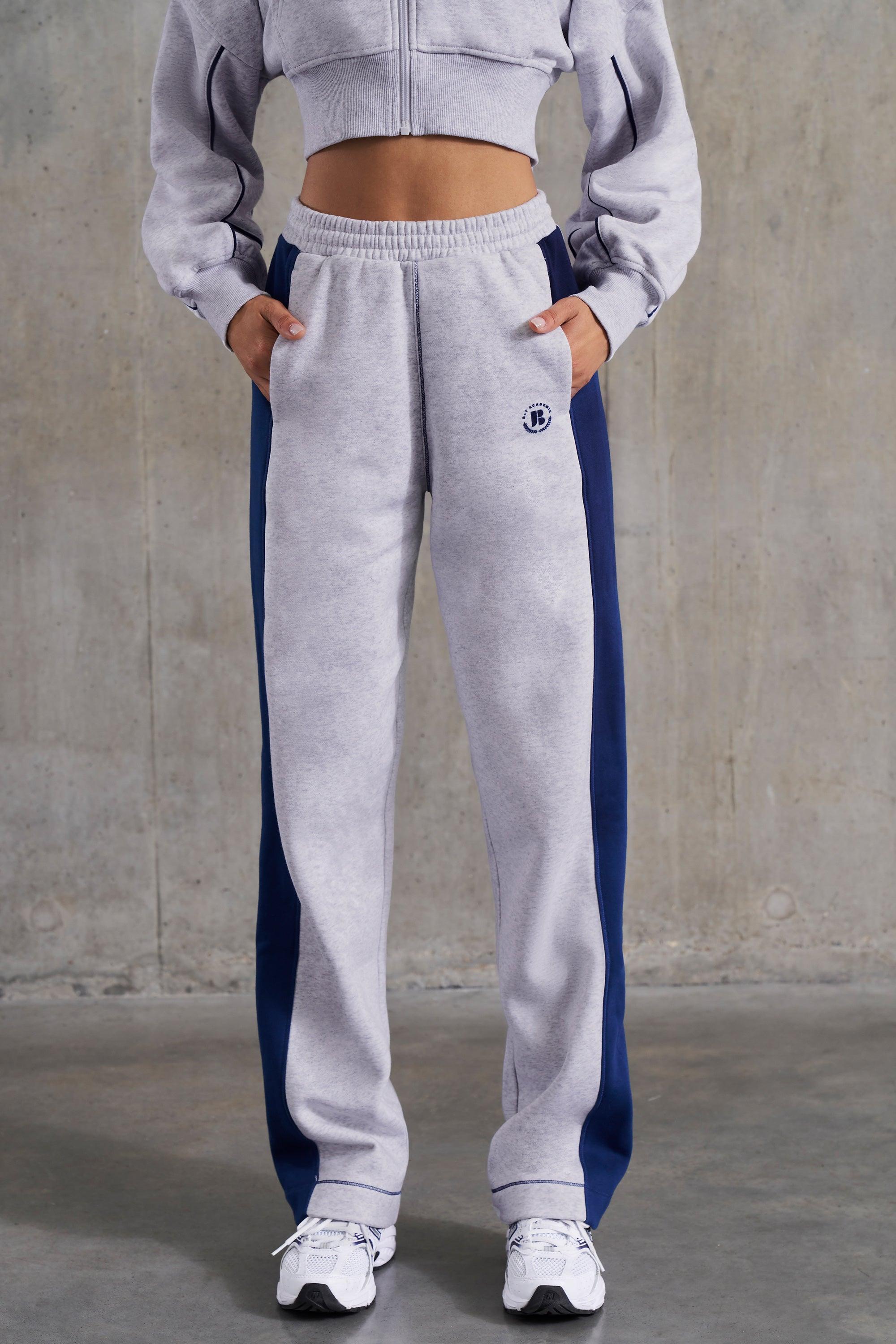 Petite Wide Leg Sweatpants in Heather Grey Product Image