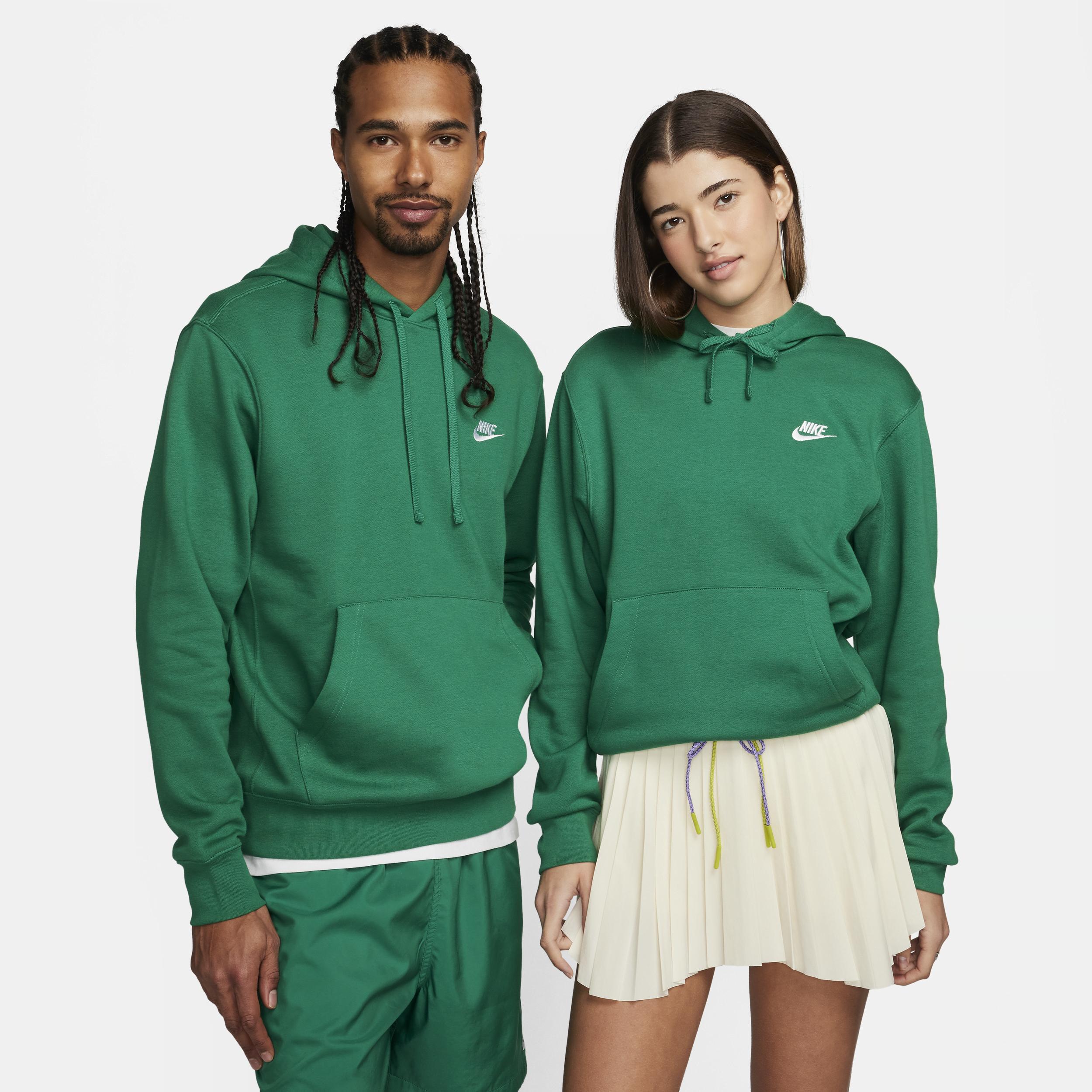 NIKE Club Hoodie In Green-white Product Image