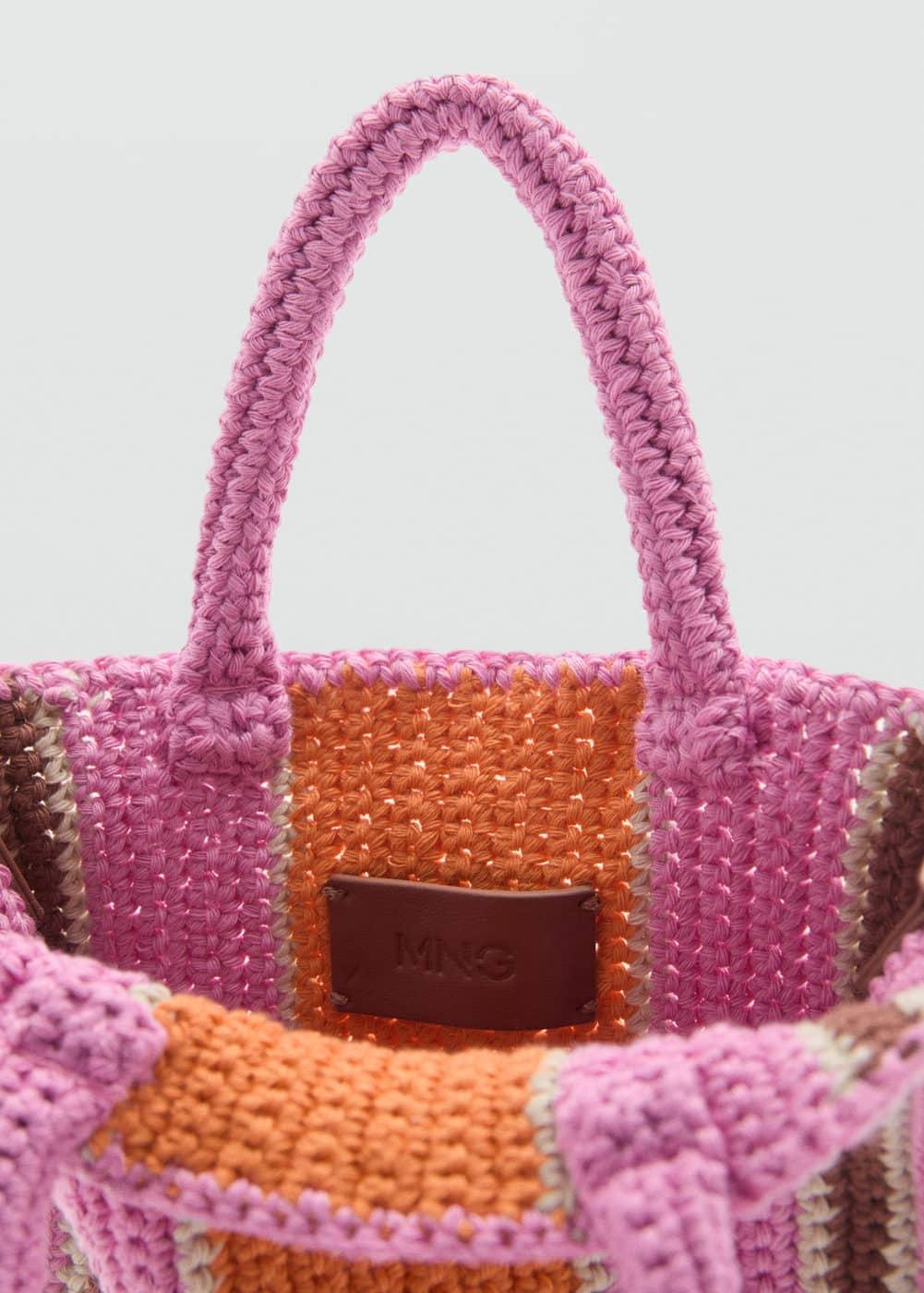 MANGO - Crochet shopper bag - One size - Women Product Image