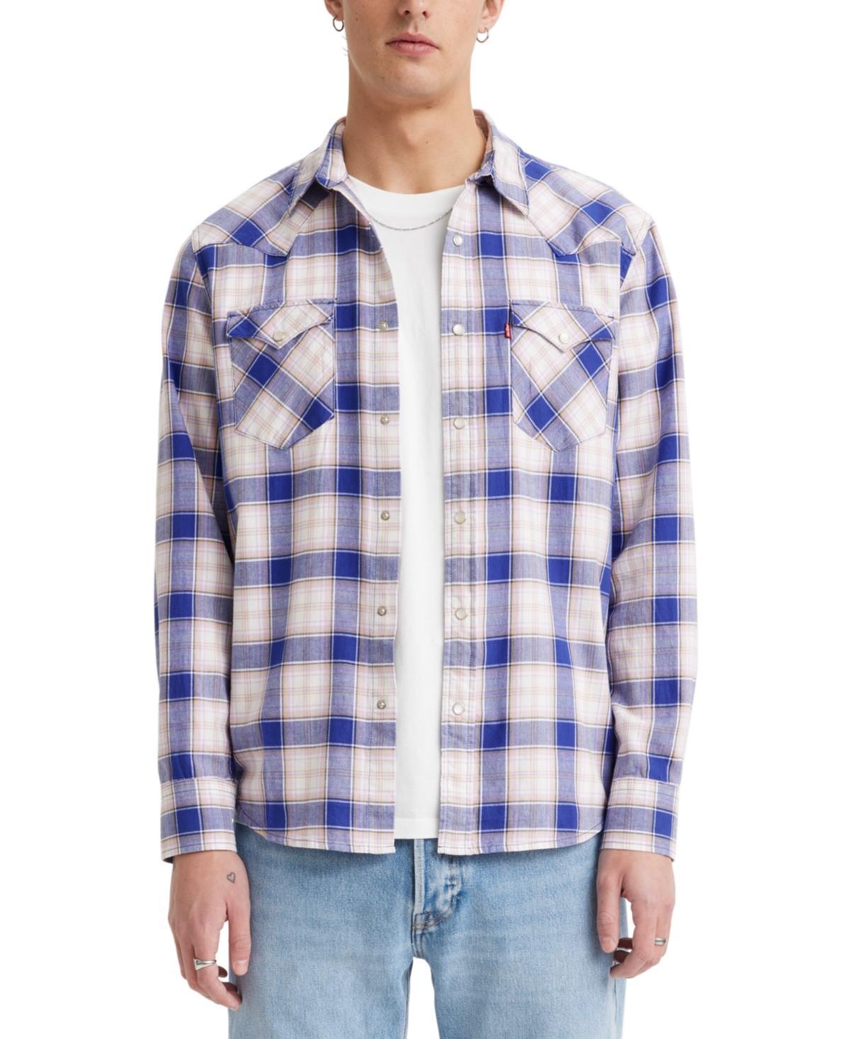 Levis Long Sleeve Plaid Western Shirt Product Image