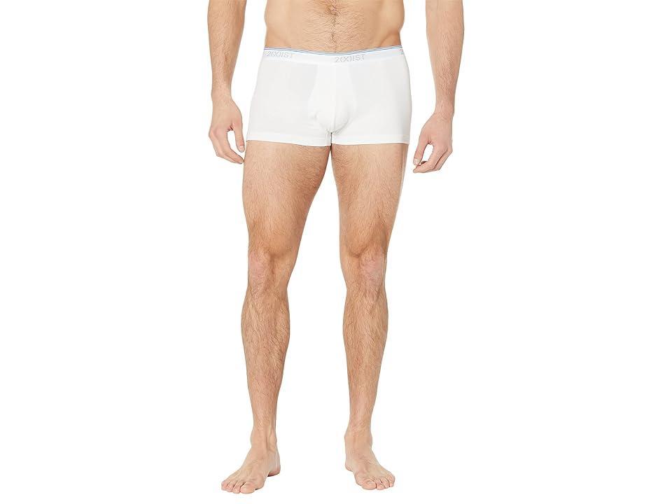 Mens 3-Pack Stretch Cotton No-Show Trunks Product Image