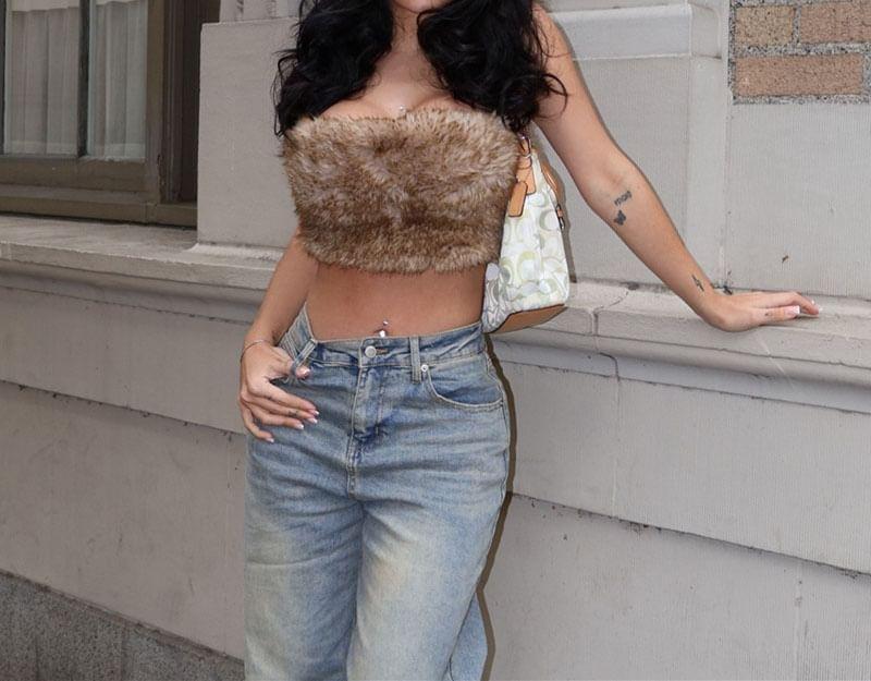 fluffy Crop Tube Top Product Image