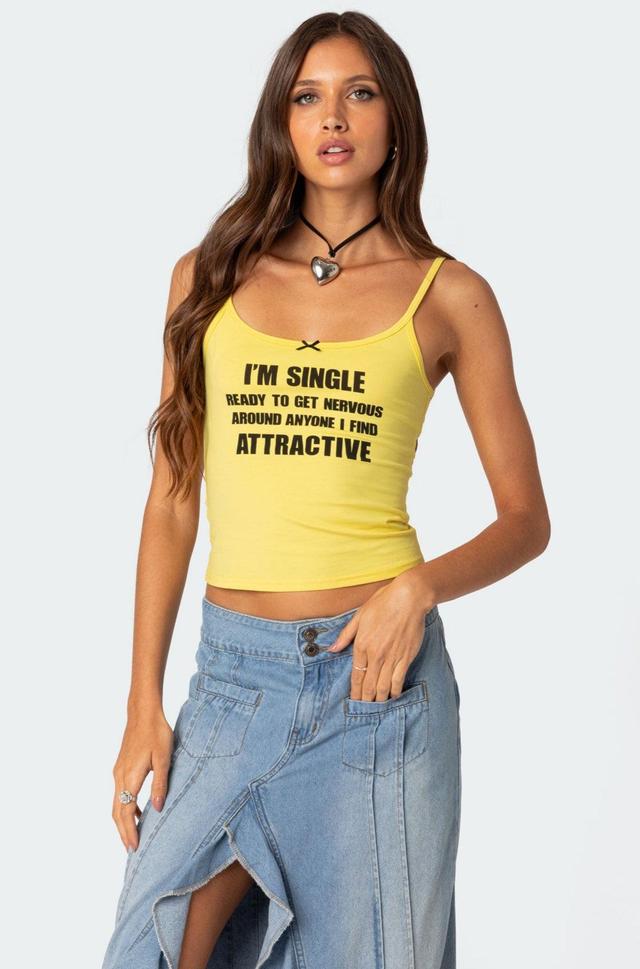 I'M Single Tank Top Product Image