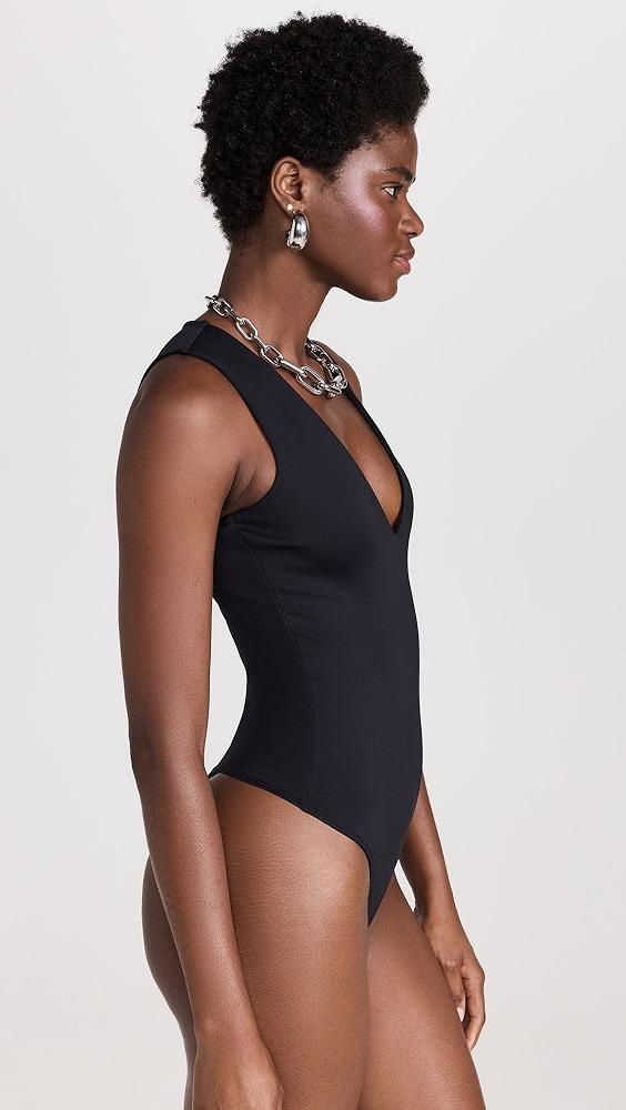 Good American Scuba Deep V Tank Thong Bodysuit | Shopbop Product Image