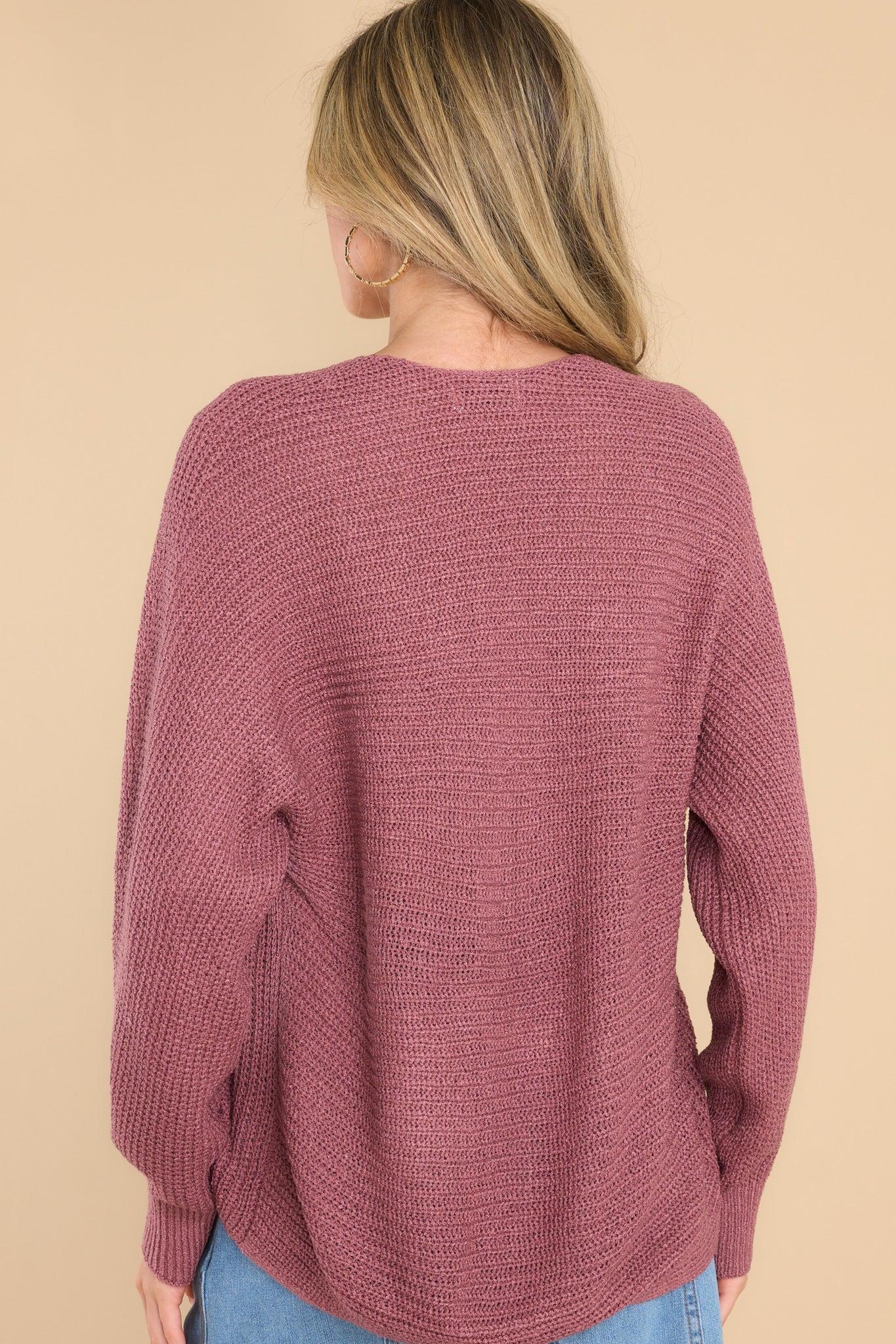 All That You Need Mauve Sweater Product Image