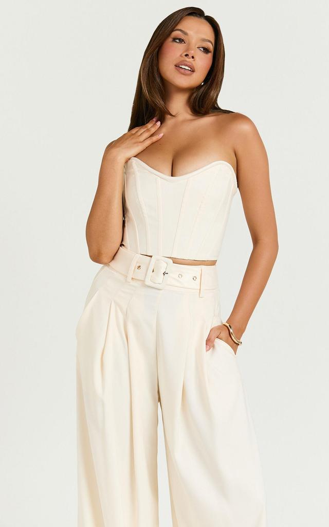 Amalie The Label - Raquelle Structured Corset Top in Ivory Product Image