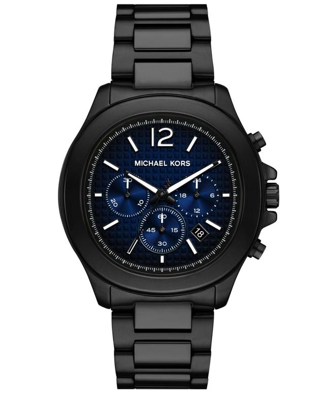 Michael Kors Mens Sage Chronograph Black Tone Stainless Steel Watch Product Image