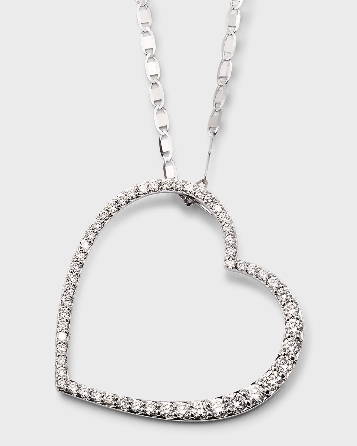 Lana Graduating Diamond Heart Pendant Necklace Product Image