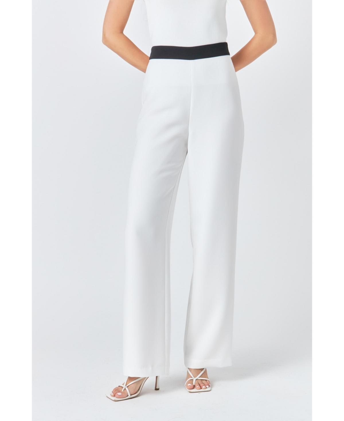 endless rose Womens Contrast band Relaxed Pants Product Image