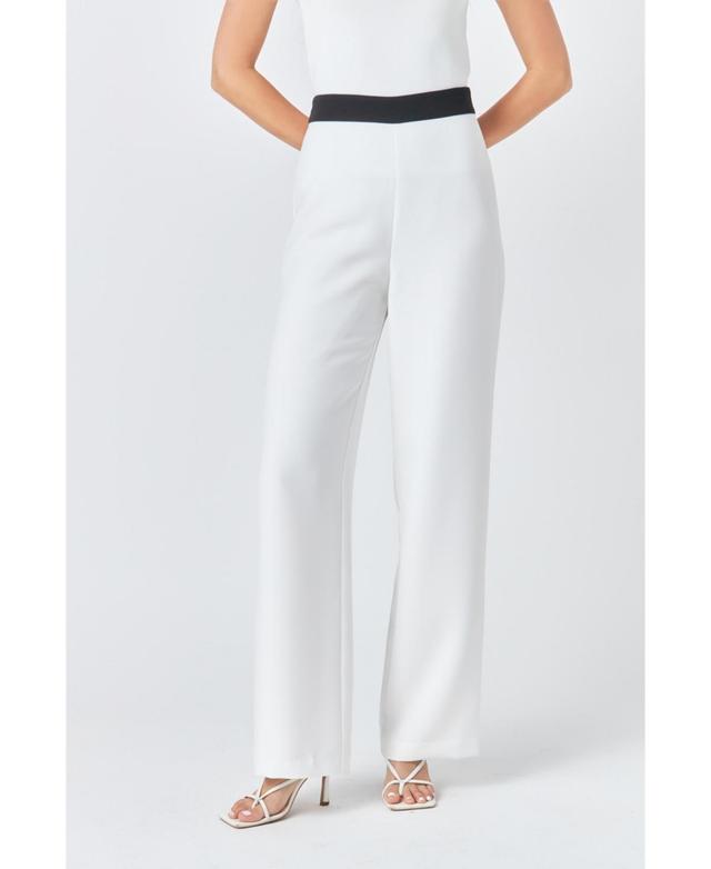 endless rose Womens Contrast band Relaxed Pants Product Image