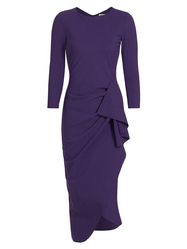 Womens Gathered Side Midi-Dress Product Image