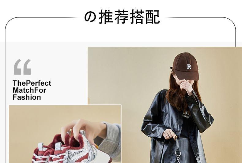 Two-Tone Platform Sneakers Product Image