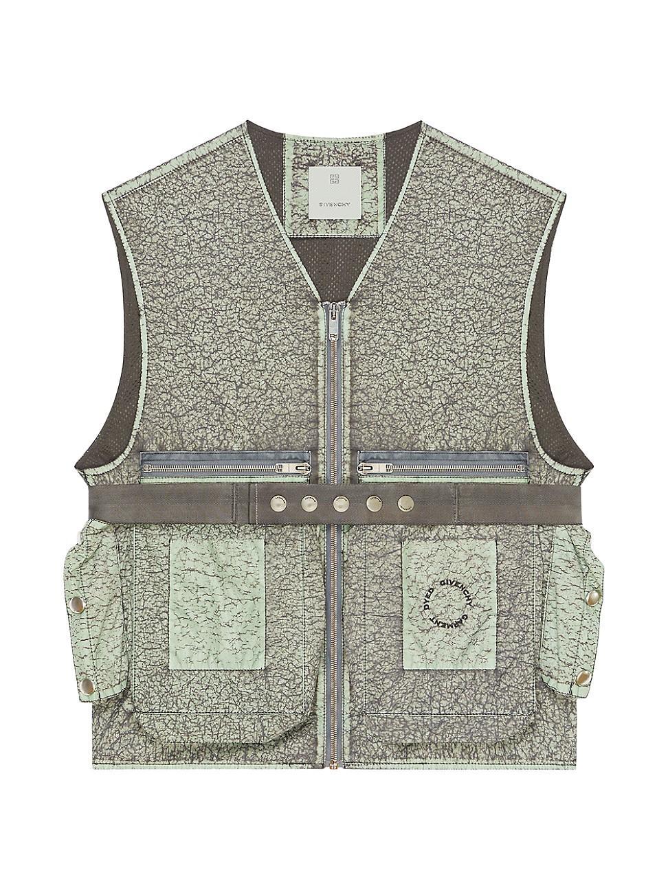 Mens Vest with Crackled Effect Product Image