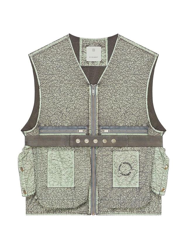 Mens Vest with Crackled Effect Product Image