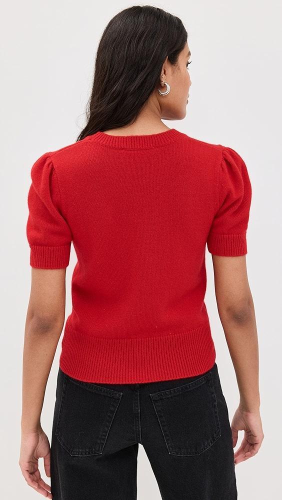 FRAME Ruched Sleeve Cashmere Sweater | Shopbop Product Image