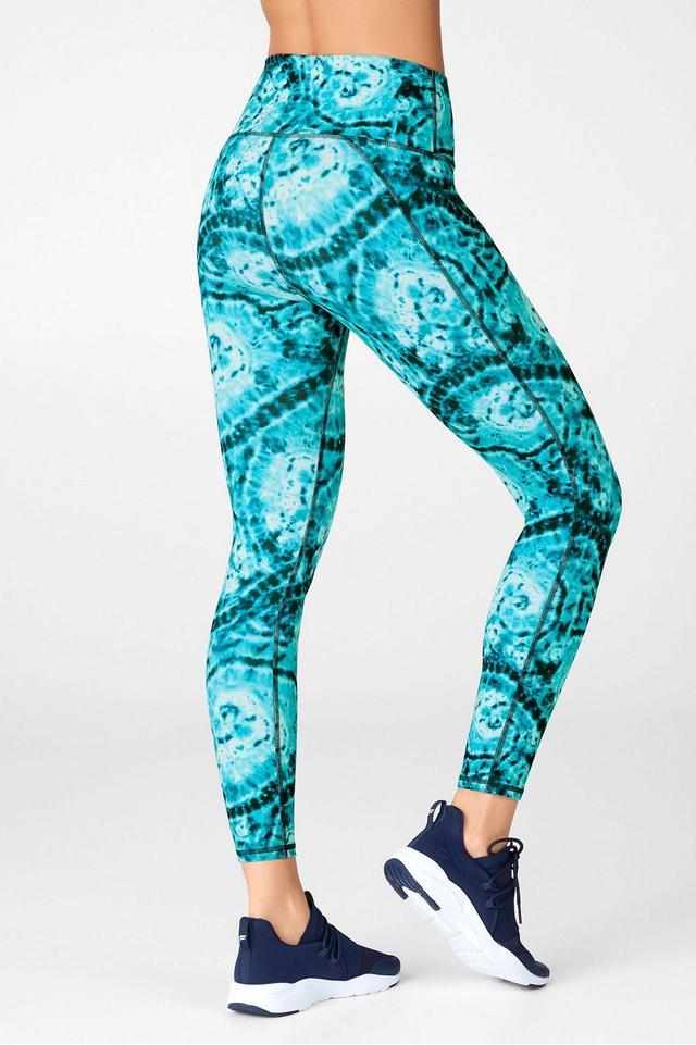 Fabletics Define High-Waisted 7/8 Legging Womens blue plus Size 3X Product Image