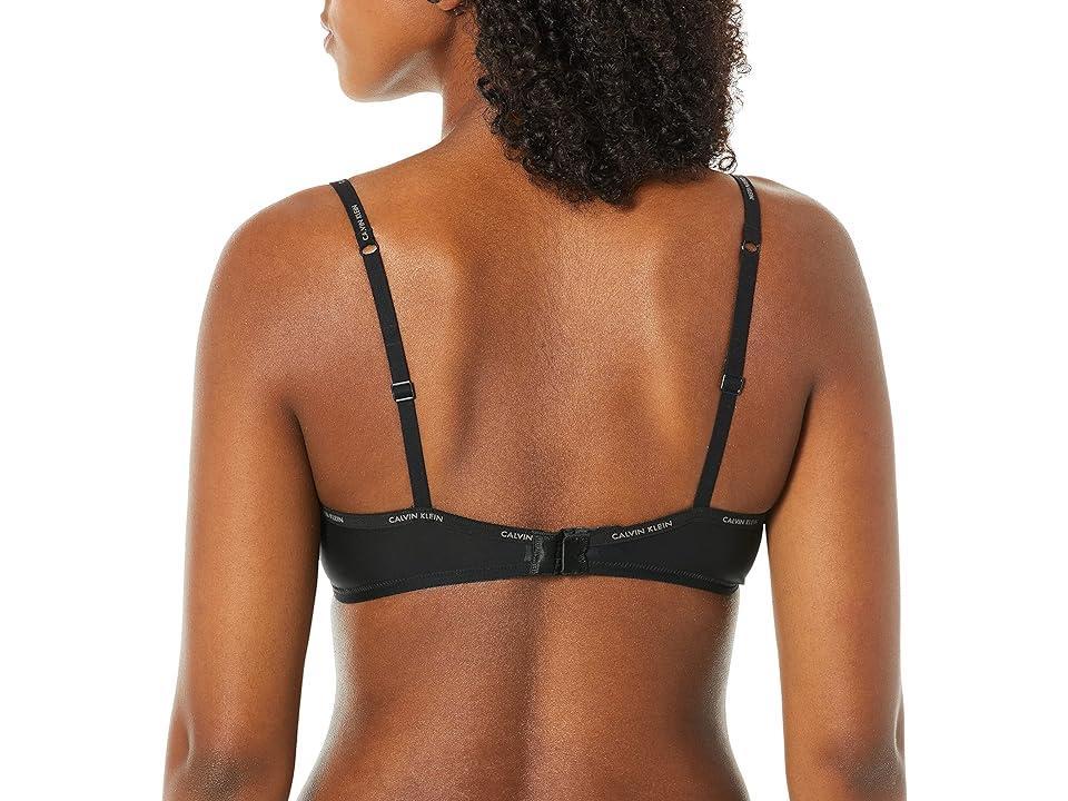 Calvin Klein Women's Sheer Marquisette Unlined Demi Bra (Black) Women's Bra Product Image