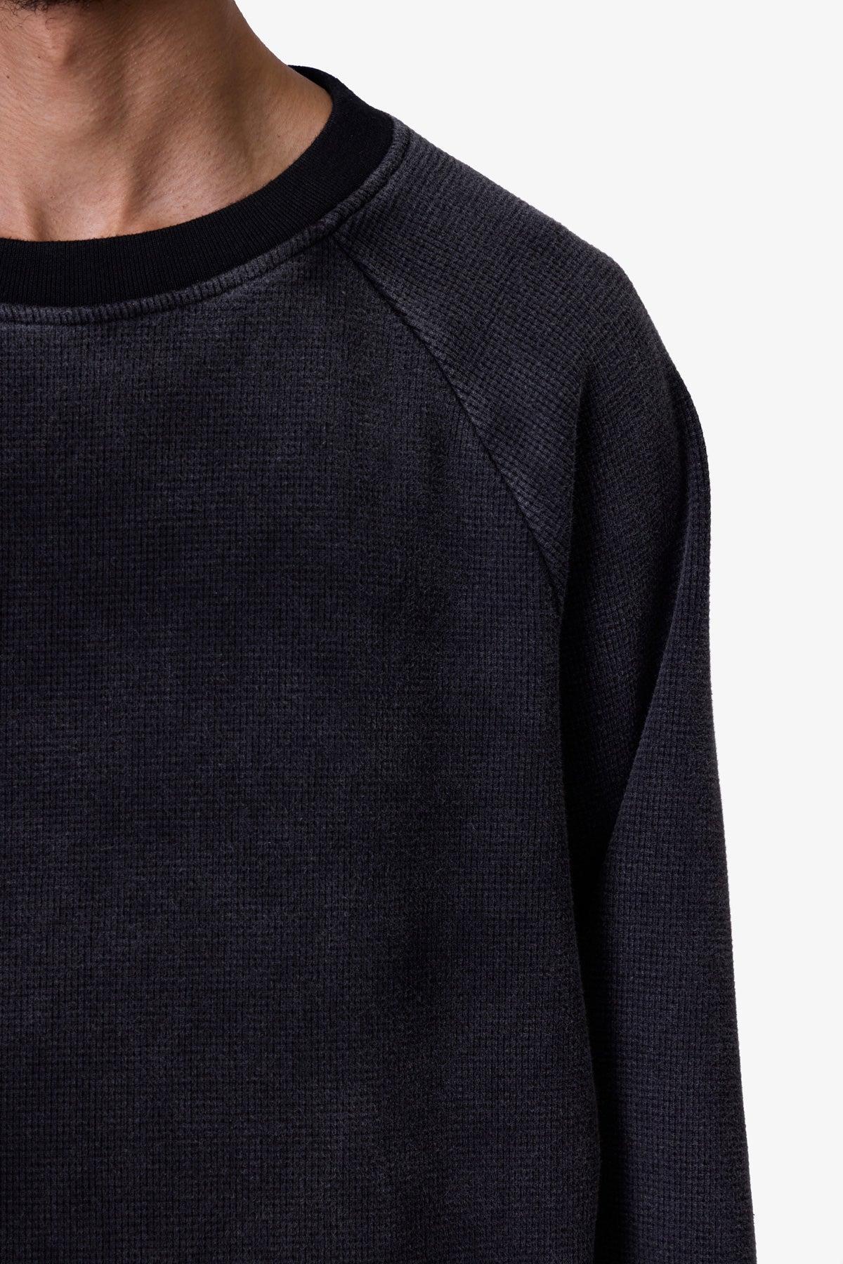 Washed Thermal L/S Tee - Washed Black Product Image