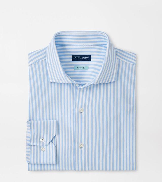 Peter Millar Mens Soren Excursionist Flex Sport Shirt | Color: Blue Frost | Size: S Product Image