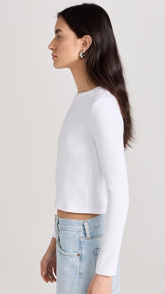 perfectwhitetee Foxx Ribbed Long Sleeve | Shopbop Product Image