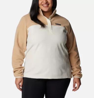 Columbia Women's Benton Springs Half Snap Fleece Pullover - Plus Size- Product Image