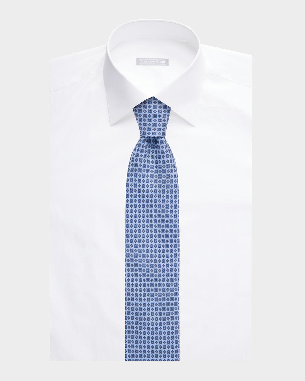 Men's Medallion Silk Tie Product Image