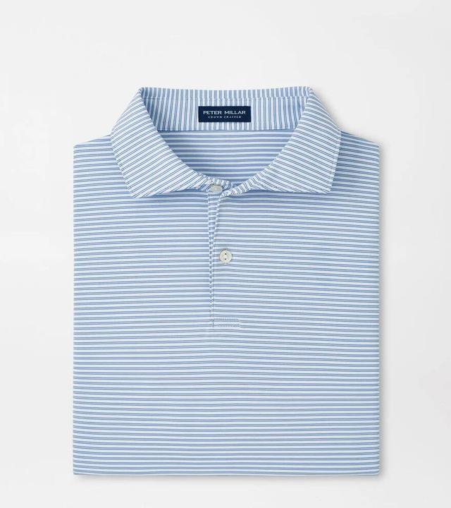 Peter Millar Mens Ambrose Performance Jersey Polo | Color: White | Size: M Product Image