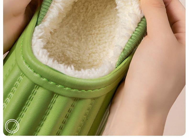 Fleece-Lined Home Slippers Product Image