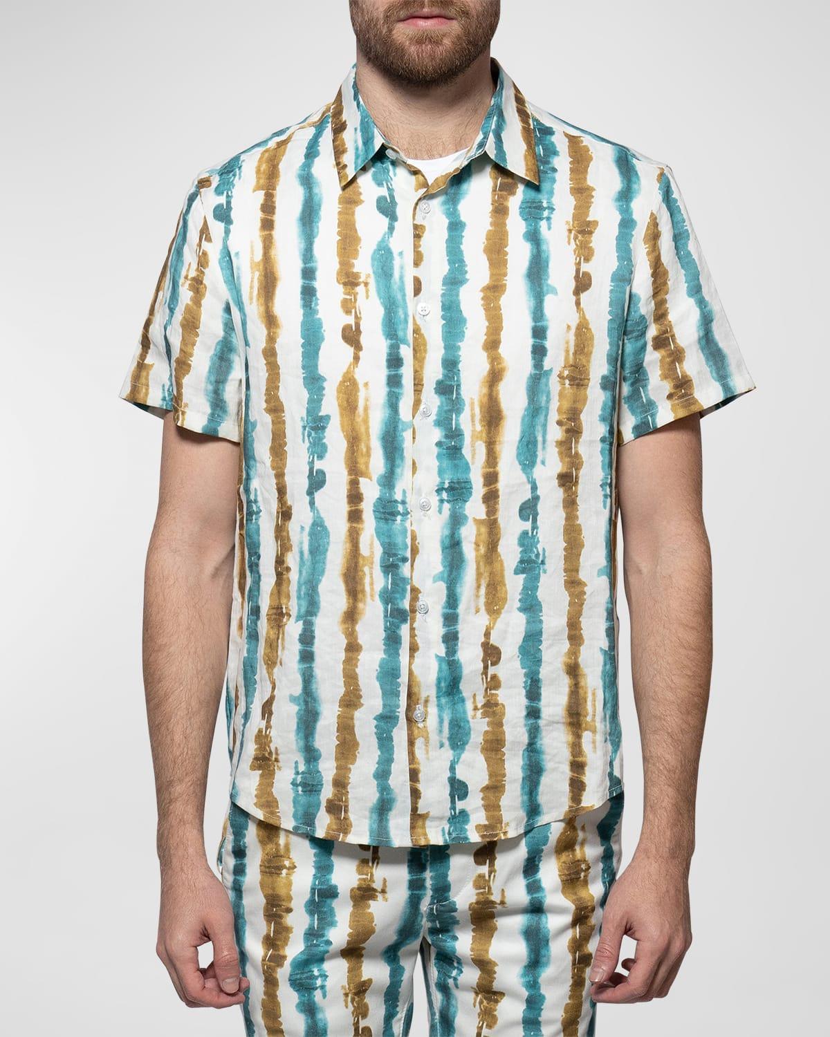 Mens Craig Printed Short-Sleeve Shirt Product Image