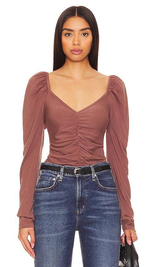 Ruched Long Sleeve Top Product Image