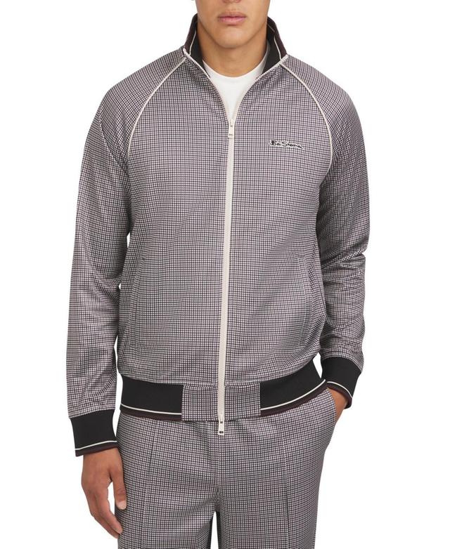 Ben Sherman Mens Houndstooth Track Jacket Product Image