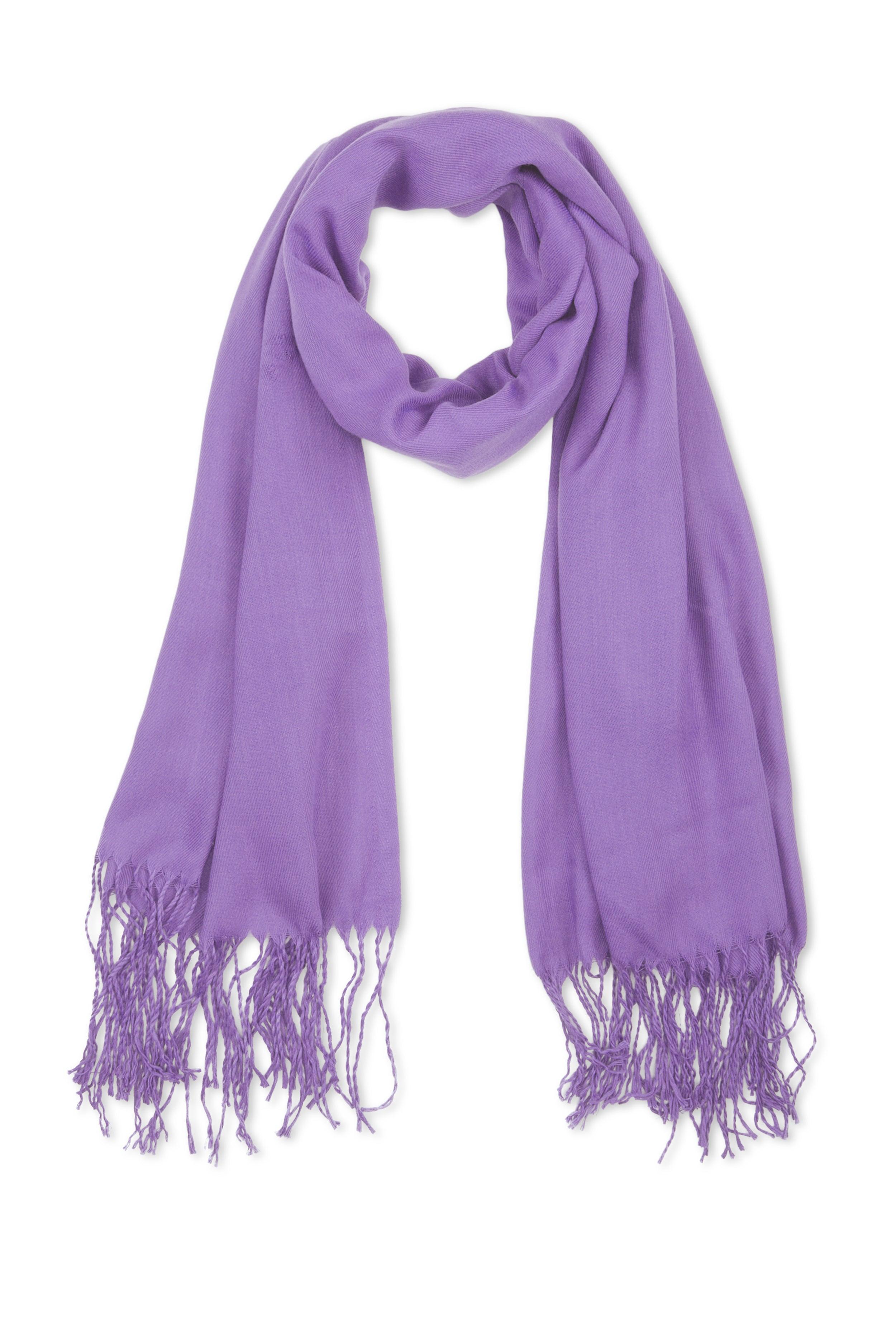 Solid Pashmina Scarf Female Product Image