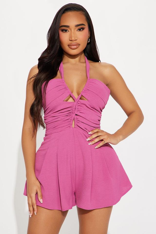 Let's Runaway Romper - Raspberry Product Image