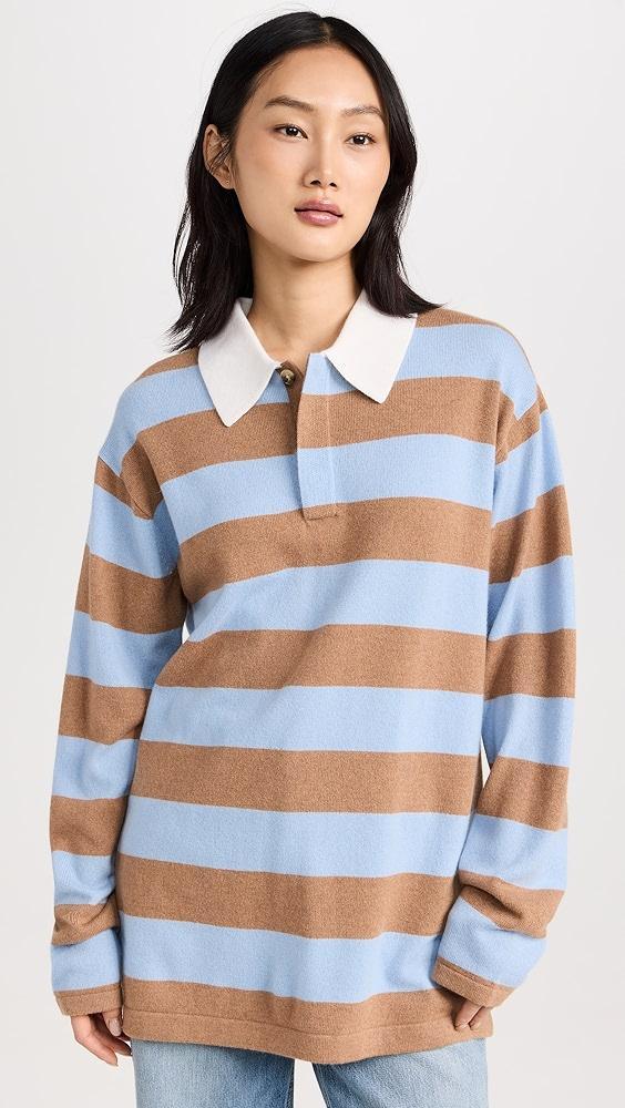 Guest in Residence Striped Cashmere Rugby Pullover | Shopbop Product Image